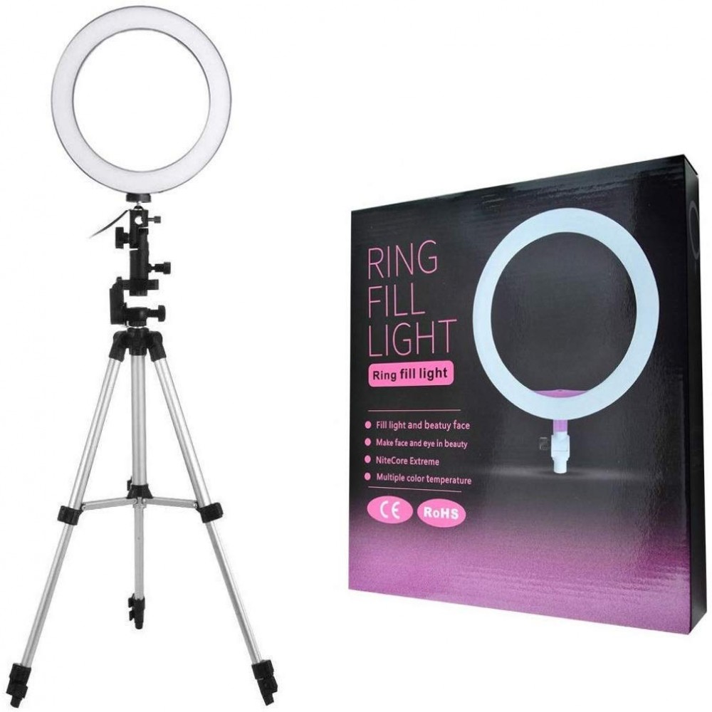 Original Photo LED Selfie Stick Ring Fill Light 10 inch স্ট্যান্ড সহ